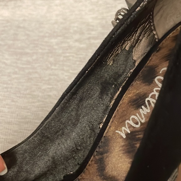 🔥 Sam Edelman Lorissa Spiked Peep-Toe Heels Size 7.5 - Picture 8 of 14